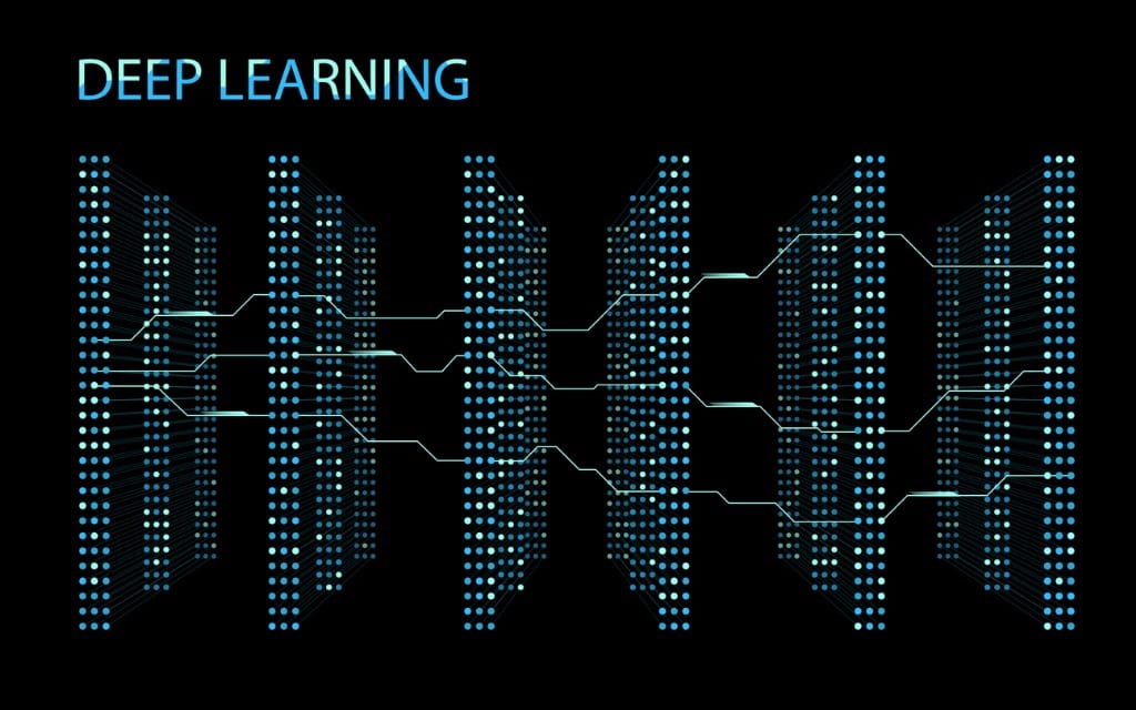 deep learning neural network illustration